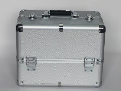 China Aluminum Cosmetics Cases Silver diamond ABS Panel for sale