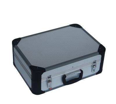 China Aluminum First Aid Case With Round Plastic Corner Silver And Black First Aid Kit Boxes for sale