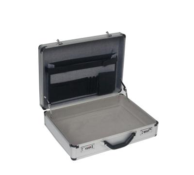 China Silver Aluminum ABS Diamound Breif Attache Case With Pick and Pluck Foam Inside For Carry Documents Or Tools for sale