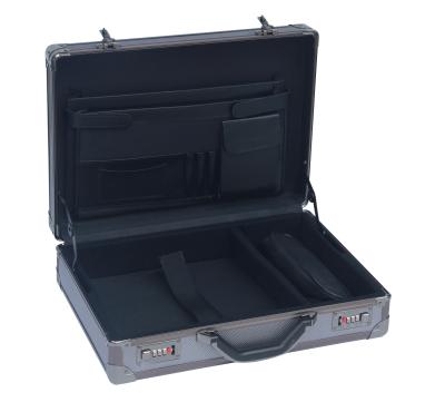 China Aluminum Professional Attacech Briefcase With Size 460*330*135mm Aluminum Embossed Diamond Surface for sale