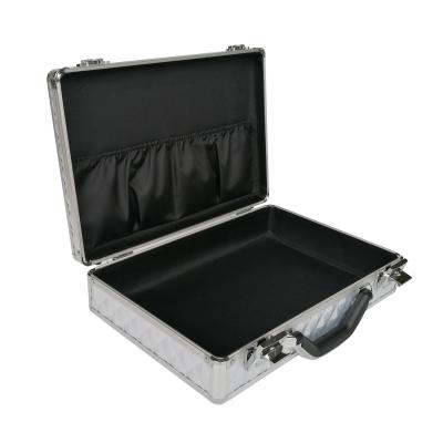 China ABS Aluminum briefcase with silver color size 460x330x150mm for sale