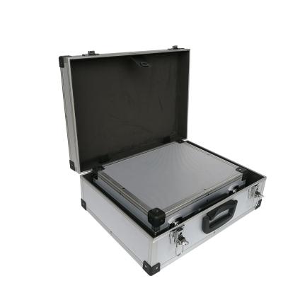 China Two sets aluminum ABS tool box with plastic corner and metil handle for sale