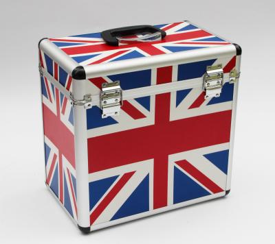 China LP 50pcs DVD case Alu storage box with Union jack flag pattern large space for records for sale