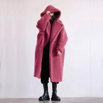 China Sustainable Women's Winter Woolen Coat Women's Cotton Faux Fur Coats And Jackets Women's Coats for sale