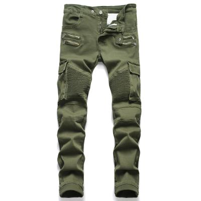 China Sustainable Quality Mens Green Cotton Jeans for sale