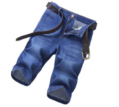 China OEM & ODM Sustainable Men's Summer Knee Length Jeans Zipper Flight Men's Short Jeans for sale