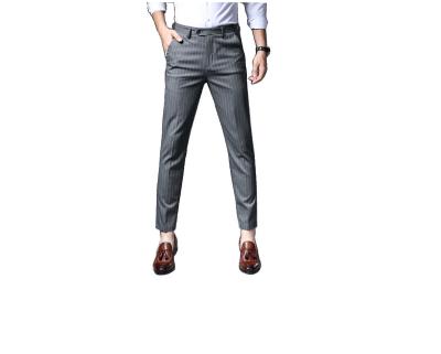 China 2022 Hot Selling Men's Thin Striped Pants Casual Summer Style Breathable Trousers for sale