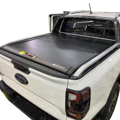 China BESTWYLL Waterproof Pickup Cover Hard Truck Box Covers Manual Tonneau Cover Roll Flap Cover For F81 Ford Ranger Wildtrak 2023 for sale