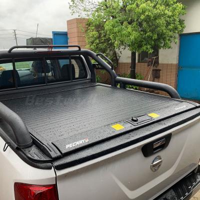 China De MAX Double Cab BESTWYLL Manual Power Lid Pickup Retractable Bed Cover AL Roll Tonneau Cover For Nissan Navara 2015-2020 (NP300), Double Cab for sale