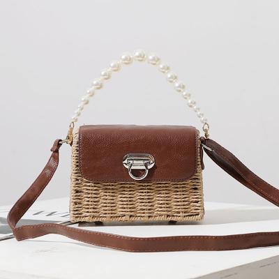 China High Quality Fashion Women Rattan Straw Bags Summer Beach Rattan Bag for sale