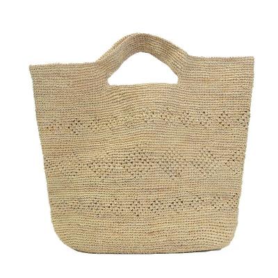 China Eco-friendly Hot Selling Madagascar Raffia Bags Straw Sack Handbag for sale