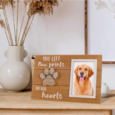 China Modern Memorial Photo Frame Plaque Message Gift Pet Loss Memorial Picture Frame for sale