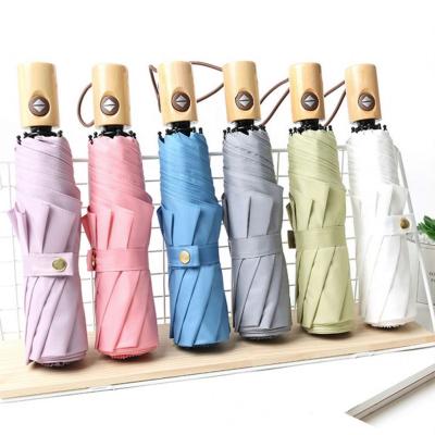 China Promotional Three-Folding Umbrella Cheapest Full Automatic Umbrellas Summer Eco - Friendly / Waterproof for sale