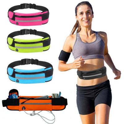 China Empty Earphone Hole Fitness Gym Bags, Simple Stylish Running Pocket Fashion Colorful Unique Fanny Pack Women Waist Belt Bag For Woman Bum Mens/ for sale