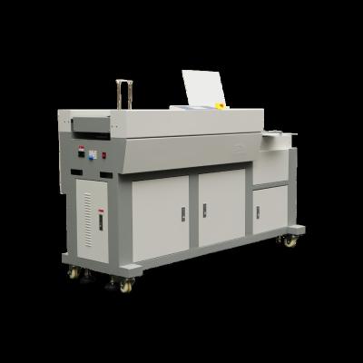 China A3+ 460mm automatic hot melt glue book binding machine with three glue wheels and independent side glue for sale