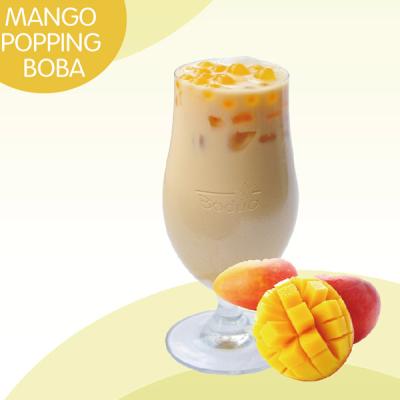 China Instant Mango Flavor Popping Boba For Bubble Tea for sale