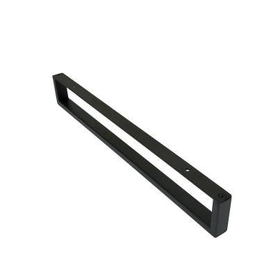 China Durable Towel Rack 60cm 24 Inch Towel Rail Bathroom Accessories Matte Black Stainless Steel Bath Towel Rack Single Towel Rack for sale