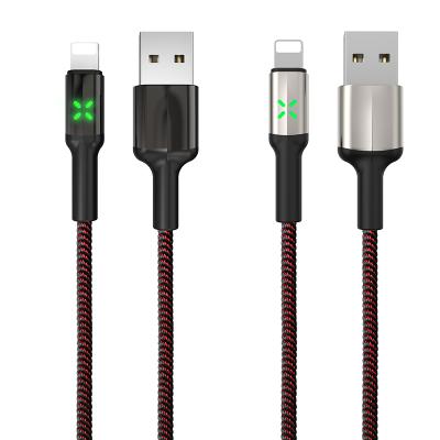 China Etc.electronic mobile phone product factory OEM logo aluminum alloy braid cable custom nylon data led light phone charging usb cable for sale