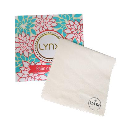 China Custom Diamond Jewelry Wholesale Jewelery Cleaning Microfiber Silver Gold Jewelry Cloth Silver Polishing Cloth for sale