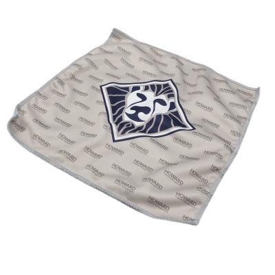 China Custom Printing Microfiber Watch Cleaning Towel Microfiber Cleaning Cloth For Watch Jewelry for sale