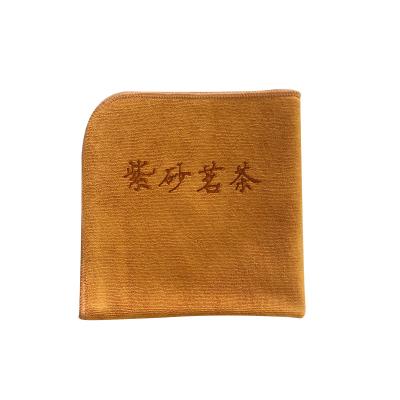 China Super Absorbent Coffee Towel Sustainable Factory Customized Soft Double Sided Microfiber Tea Towel for sale