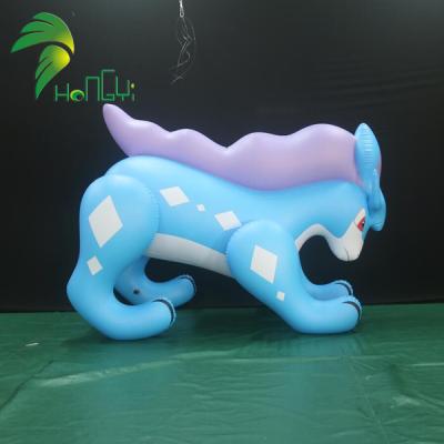 China Toy Custom Inflatable Cartoon Character Inflatable Wolf Cartoon Giant Laying Inflatable Animal Toys for sale