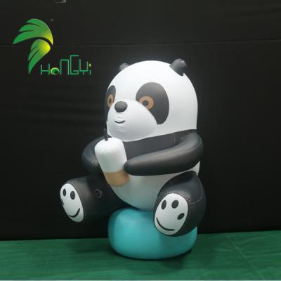 China So Beautiful Inflatable Exhibitions PVC Promotion Air Party Panda Bear Balloon Model for sale