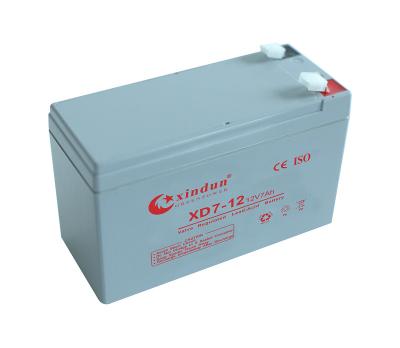 China Valve Regulated 12v 7ah Sealed Lead Acid Battery Rechargeable 12v 10ah 7ah Battery for sale