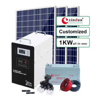 China 1kw Solar Power Generator Solar Power Station Off Grid Solar Power System for sale