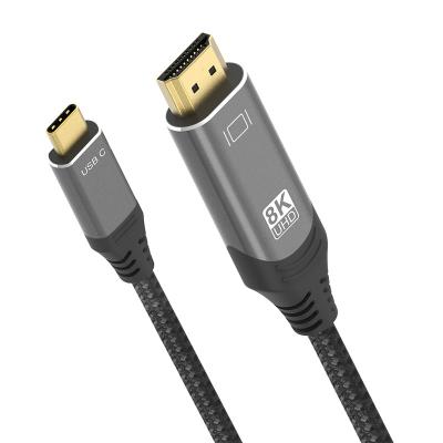 China 8K@30Hz Devetop Compatible Type C HDR Compatible 8K 30Hz 4K 120Hz USB Cable C to HD2.1 forThunderbolt 3 for MacBook Pro for iPad Cable for sale