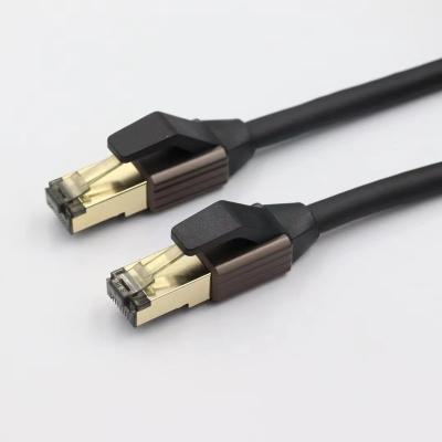 China Electrical Appliances/Instrument Ethernet Cable Patch Cord Cable High Quality Lighting/Gold Plated Plug Network CAT7 Flat Cable for sale