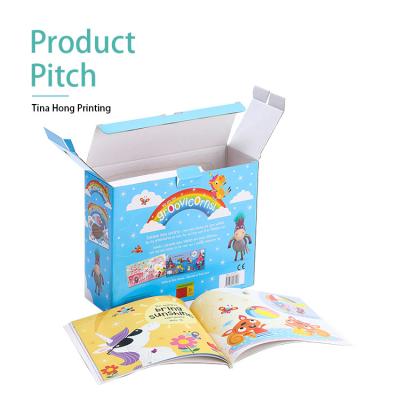 China New Arrival Free Sample Handmade Kids Toy Blue Color Corrugated Paper Packaging Box for sale