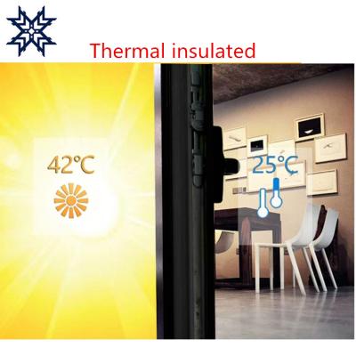 China Large High Quality Windproof Thermal Insulation Double Glazed Doors for sale