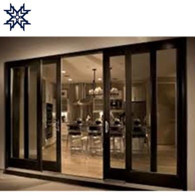 China Heat Insulation FRP PU Polyurethane Fiberglass Sound Proof Double Glass Sliding Door for sale