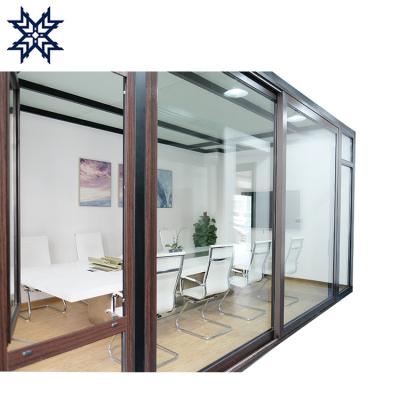 China Heat Insulation PU Fiberglass Wind Load Impact Lift-Sliding Door Design for Philippines for sale