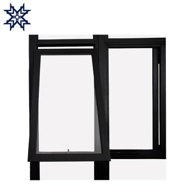 China Thermal Insulation Customized PU Fiberglass Thermal Insulated Intimidating Glass Swing Hung Window for sale