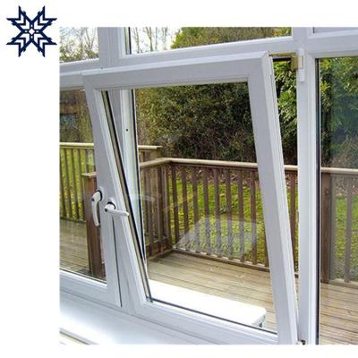 China Modern Magnetic Screen Design Insulated Thermal Double Glazed Awning Window for sale