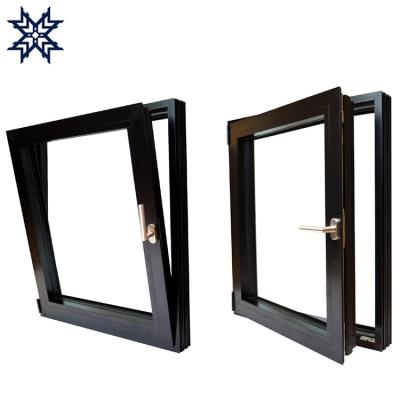 China Cheap Soundproof Magnetic Screen Aluminum Alloy Tilt Tower Casement Window Drawing for sale