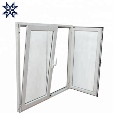 China Magnetic Screen Windows And Safety Tilt Turn Fire Retardant Glass Windows for sale