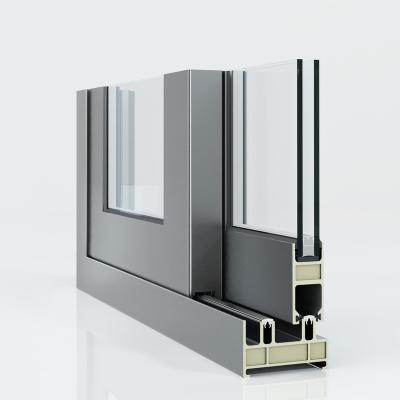 China Sliding Favor Price FRP Elegant Horizontal Sliding Frame Balcony Window for sale