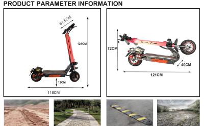 China FEI Electric Scooter 10.8 Inch 2000w Unisex Electric Off Road Scooter for sale