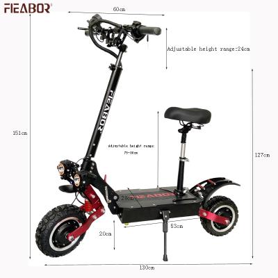 China Fieabor Unisex Folding Electric Scooter 60v Electric Scooter Battery for sale