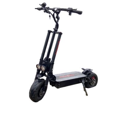 China Q13plus Shock Absorber Dovetail Handlebar 60v 4000w Unisex Hydraulic Adult Electric Scooter for sale