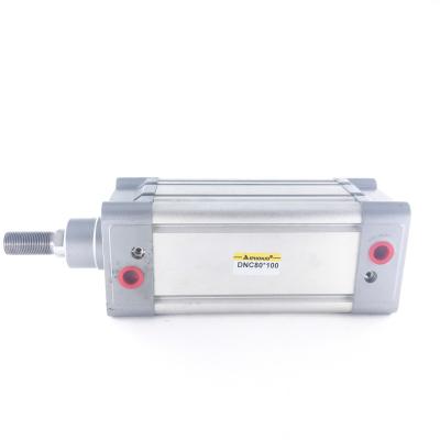 China ISO6431 standard DNC80 series Adjustable double stroke acting pneumatic air cylinder for sale