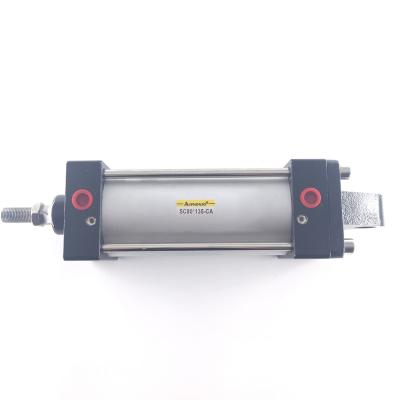 China SC80 135 CA aluminium double acting Bus Door air pneumatic cylinder for sale