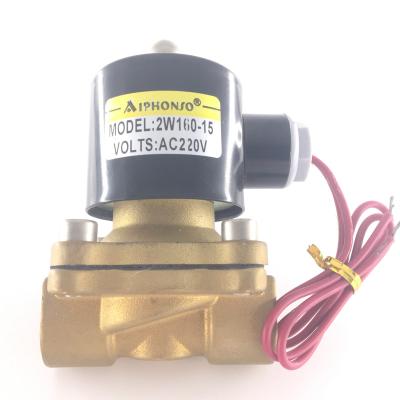 China 2W160-15 1/2 Inch port size Normally closed water solenoid valve for sale