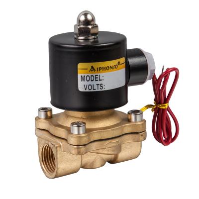 China 2W160-10 3/8 inch port size air oil gas water media solenoid control valves for sale