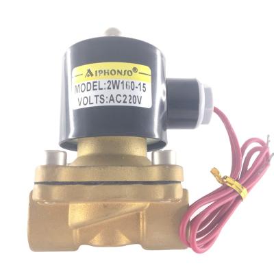 China 2W160-15 Normal closed NPT Thread 1/2 inch port size air gas water solenoid valves for sale