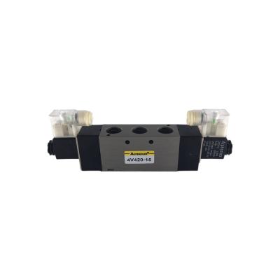 China Airtac type standard 4V420 15 24V air control pneumatic solenoid valve for sale