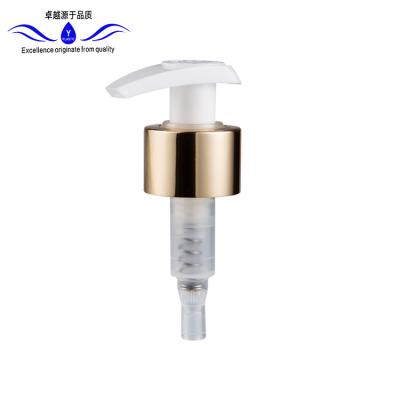 China Non Spill 28/410 Aluminum Lotion Pump Pressure Emulsion Pump Head for sale